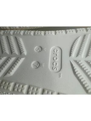 Crocs Classic Floral Cutout Sandals 210966 White Slip On Slide Men's 5 Women's 7 thumbnail 7