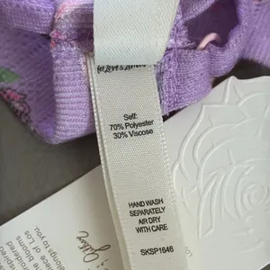 For Love and Lemons‎ NWT Pointelle Bralette Lavender Floral Print XS thumbnail 7