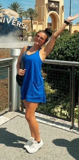 blue Women Athletic mini dress thumbnail 1