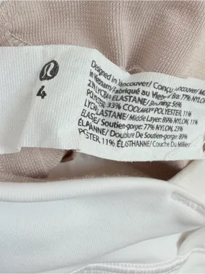 Lululemon Energy Long Line Sports Bra White Criss Cross Back thumbnail 7