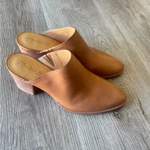 Madewell The Harper Tan Mule thumbnail 3
