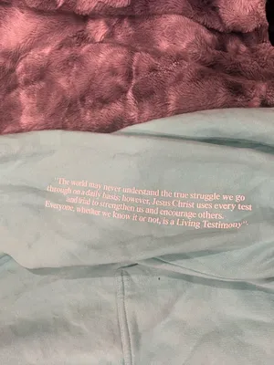 Beauty for ashes living testimony womens Aqua Joggers thumbnail 7