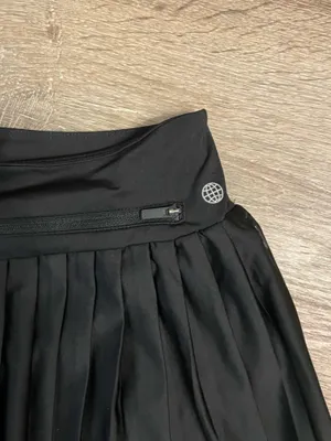 NWT adidas Black Pleated Skater Skirt Skort Small thumbnail 4
