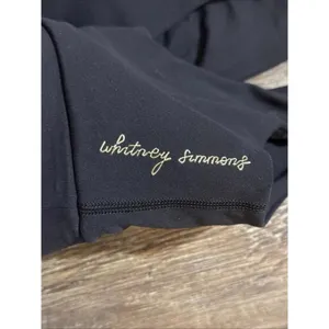 Gymshark Whitney Simmons Blk Quiet‎ Luxury Minimalist Athleisure Mesh Sports Bra thumbnail 8