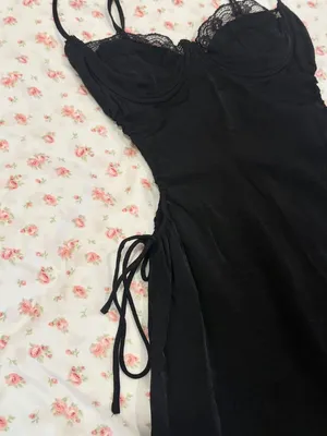Princess Polly Hazel Cut Out Mini Dress Black thumbnail 4