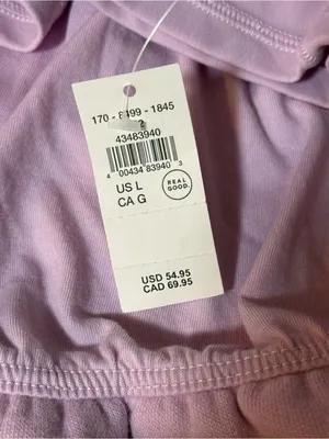 Aerie Offline Cloud Fleece Bubble Hem Skirt Lilac Size Large NWT thumbnail 5