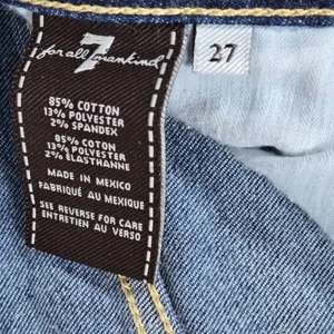 7 For All Mankind Josefina Skinny‎ Boyfriend Jeans Distressed Button Fly Size 27 thumbnail 6