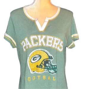 National Football League Green Bay packers cute vneck top thumbnail 1