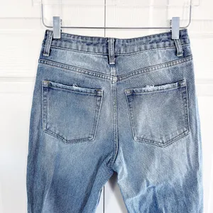 Vervet by Flying Monkey Let You Down High Rise Slim Straight Distressed Jeans thumbnail 8