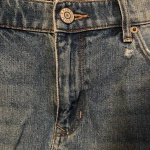 Express‎ Distressed Denim Mini Skirt Blue Size 12 thumbnail 5