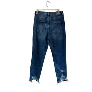 American Eagle Highest‎ Rise Mom Straight Leg Women's Blue Jeans Size 8 thumbnail 2