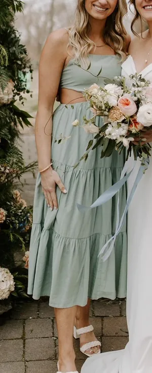 Seafoam Green Midi Dress thumbnail 1