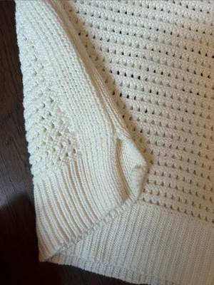 Amazon Womens Crochet Tank Top Sleeveless Knit Summer Sweater Small thumbnail 6
