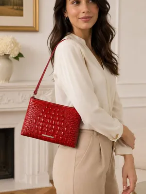 Brahmin Lorelei Shoulder Bag Red Dragon Melbourne Leather NWT thumbnail 4