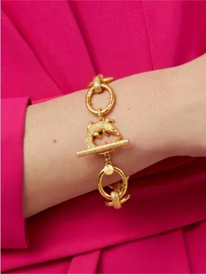 NWOT Julie Vos Alligator Link Bracelet thumbnail 2