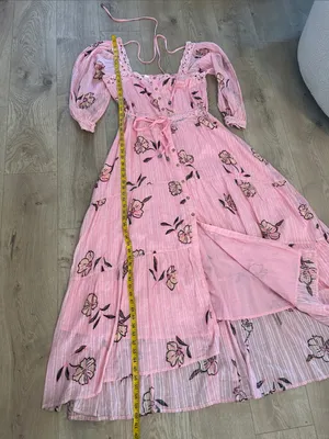 Free People Morning Meadows 3/4 Sleeve Square Neck Maxi Dress, XL, NEW NWT thumbnail 10