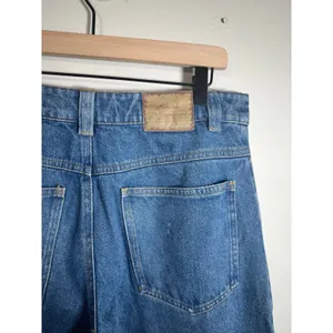 Mountex Wide Leg Double Knee Denim Utility Pants Medium Wash Blue Size 30 thumbnail 5