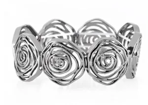 Paparazzi ♥ Beat Around The ROSEBUSH - Black ♥ Bracelet thumbnail 1
