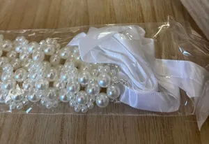 Pearl Beaded Wedding Belt thumbnail 1