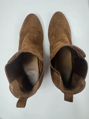 A New Day Brown Faux Suede Ankle Boots Womens Size 8.5 thumbnail 4