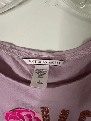 Victoria’s Secret Women’s Lavender 'LOVE' Floral Nightshirt thumbnail 2