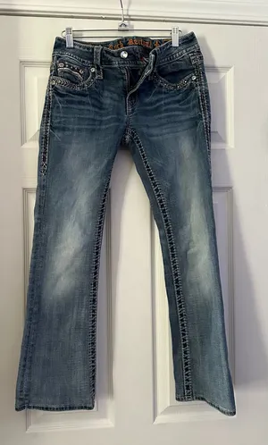 Rock Revival Celine style Bootcut Jeans are a size 28. thumbnail 1