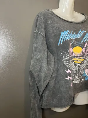 Grayson Threads Tee Shirt Womens 2XL Black Midnight Magic Graphic Crop Pullover thumbnail 3