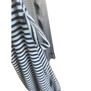 UGG Women’s Black / White Stripe Robe Kimono Size L thumbnail 4