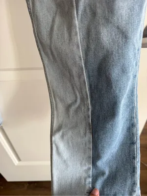 Abercrombie & Fitch Light Blue Straight Leg Jeans thumbnail 4