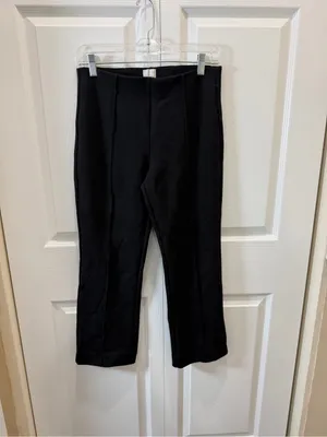 Maeve Poppy Kick Flare Pull On Black Pants Small thumbnail 4