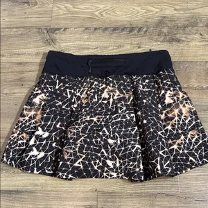 Lululemon Pace Rival Skirt Sugar Crush Multi Black Size 6 Regular thumbnail 5
