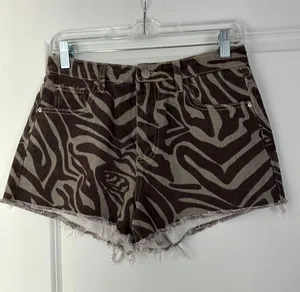 SheIn Zebra Print Shorts thumbnail 1