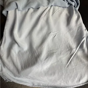 Women's Blue Ruffled Top Size M thumbnail 5