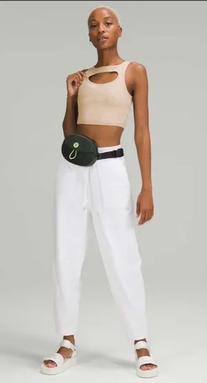 Lululemon LA Front Cut-Out Crop Tank Trench 6 thumbnail 6