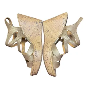 BOC Born Concept Shoes Womens Size 9 40.5 Wedge Sandals Strappy Cork‎ Platform thumbnail 4