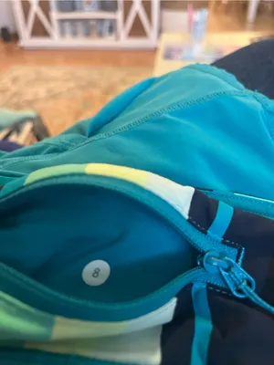 lululemon athletica Teal Athletic Skirt with Striped Waistband thumbnail 3