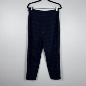 Free People Women's Straight Leg Plaid Pants‎ Sz 10 thumbnail 5