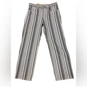 Levi’s Navy White Striped Jeans Straight Leg 30 NWT Coastal Summer thumbnail 2