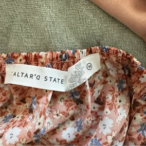 UO Altar’d State Ditsy Floral Babydoll Blouse Medium NWOT thumbnail 3