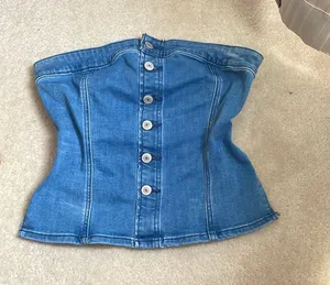 American Eagle Outfitters Jean tube top thumbnail 1