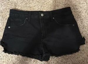 No Boundaries black jean shorts thumbnail 1