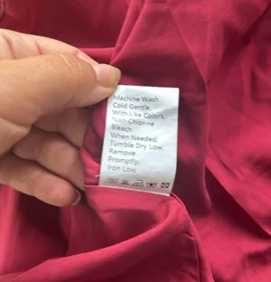 Pretty Garden Tie Front Ruffle Dress Maroon Large thumbnail 7