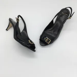 Cole Haan Grand OS Peep Toe Slingback Heel - Black - 8 thumbnail 7