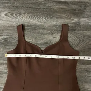 Abercrombie & Fitch Sweetheart Neck Bodysuit Soft A&F Collection XS Brown Thong thumbnail 5