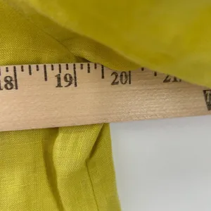 Tyler Boe Linen Tunic Top Women's Medium Citron Yellow V Neck 3/4‎ Sleeve thumbnail 8