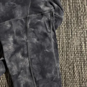 Lululemon Align Legging with Pockets 25" Nulu Diamond Dye Graphite Grey Sz 4 thumbnail 3