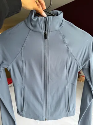 Athleta Zip-Up Jacket Blue thumbnail 1