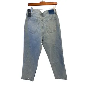Abercrombie & Fitch Ultra High Rise 90s Straight Jean Size 32 Short Light WASH thumbnail 5