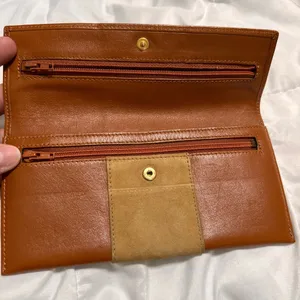 Christian Dior Brown Leather & Suede Wallet thumbnail 4