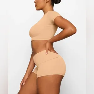 SKIMS Cover Ups Fold Over Shorts NWT thumbnail 2